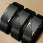 Men's Leather Belt Fashion Automatic Buckle Cowskin Male Belts Luxury Designer Black belt 110-160cm Plus Size Jeans Belt